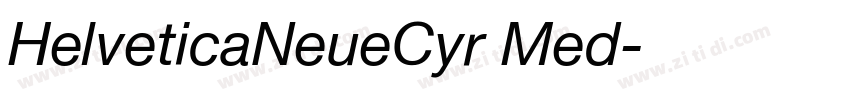 HelveticaNeueCyr Med字体转换